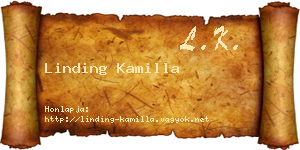 Linding Kamilla névjegykártya